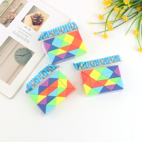 儿童益智玩具魔方 智力百变魔尺玩具 24段节百变魔尺地摊批发热卖