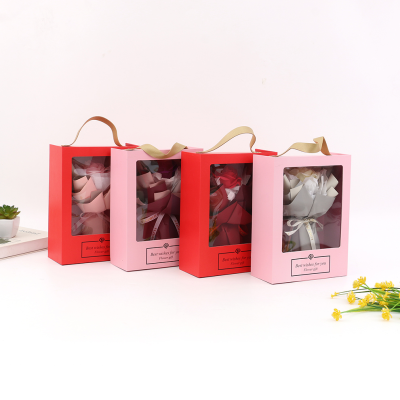 Soap Flower Bouquet Roses Portable Box Bouquet Soap Flower Mother's Day Teacher's Day Valentine's Day Gift
