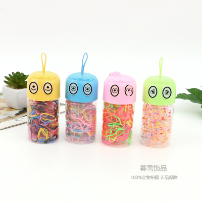 Spring New Children's Rubber Band Harmless Hair Elastic Korean Style Eye Bottle Head Rope Baby Cute Disposable Rubber Band