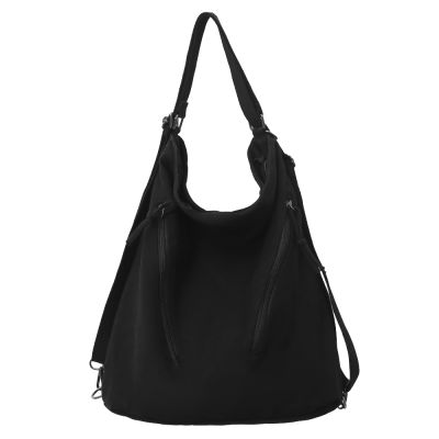 Simple Fashion High-Grade Canvas Bag Women's Bag Solid Color Single-Shoulder Bag Backpack Messenger Bag Special-Interest Design Trendy Bag