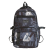 New Graffiti Backpack Style High School Junior High School Student Backpack High-Grade Simple English Printed Backpack