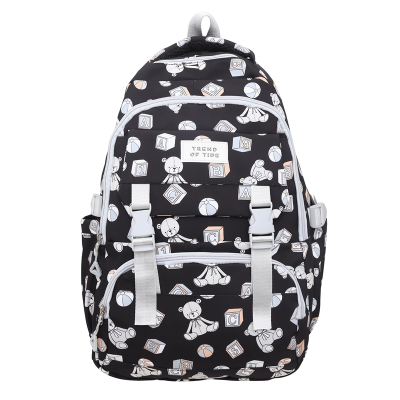 New Women's Backpack School Bag Female Middle School Student High School Student Printed Female Casual Backpack Lightweight Notebook Bag