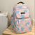 Multi-Compartment Good-looking Junior High School Girls Schoolbag High-Grade Nylon Japanese Backpack Spine Protection Cute Printed Backpack