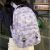 New Backpack Women's Korean-Style High Sense Junior High School High School and College Student Backpack New Printed Lightweight Simple Bag