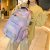 New Women's Casual Backpack Colorful Fashion All-Match Outdoor Backpack Large Capacity High Sense School Bag Cross-Border
