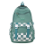 New Japanese Ins Simple Checkered Schoolbag Female College Student Casual Backpack Student Backpack Girls Backpack