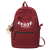 New Schoolbag Junior High School Girls Good-looking Letter Bapa Female College Students Korean Casual All-Matching Bapa