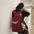 New Schoolbag Junior High School Girls Good-looking Letter Bapa Female College Students Korean Casual All-Matching Bapa