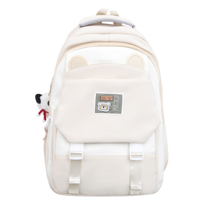 New Bapa Casual All-Matching Fashion Men's rge Capacity Multi-yer High School Students Simple Schoolbag Junior High School Bapa