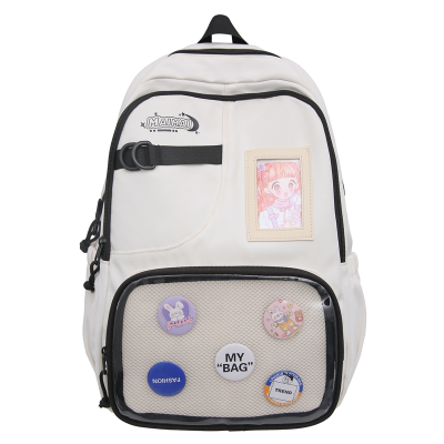 New Bapa Lightweight and rge Capacity High School Student Schoolbag Korean Style Casual Simple Girl's Bapa