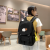 new schoolbag female fashion brand backpack female college student junior high school student large capacity simple backpack female