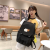 new schoolbag female fashion brand backpack female college student junior high school student large capacity simple backpack female