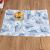 PVC Placemats Rectangular Printed Blue and White Porcelain Dining mat Heat Insulated Pad Waterproof and non-slip bowl mat