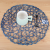Pure Hand-woven Placemats Eco-friendly Wood Pulp Paper Tablemat Fashionable Round Tea Cup Mat Decorative Tablecloth with Gold and Silver Color Plate Mat