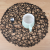Pure Hand-woven Placemats Eco-friendly Wood Pulp Paper Tablemat Fashionable Round Tea Cup Mat Decorative Tablecloth with Gold and Silver Color Plate Mat