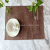 Environmental Protection Single Layer Cotton Linen Tablemat Pure Color Placemat with Knife and Fork Pocket European-Style Insulated Dining Table Mat Bowl Plate Mat