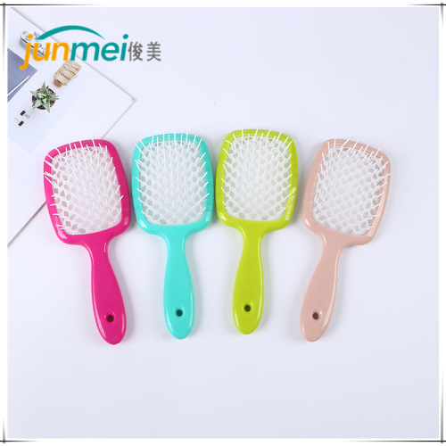 hollow comb square scalp massage comb elastic comb wet and dry dual-use blowing hair drying back honeycomb comb grid comb