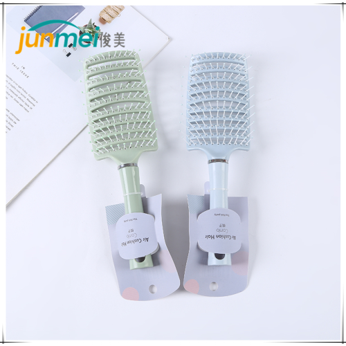 fluffy rib comb tiktok hot sale wide tooth comb hollow shape long hair curly hair big curved comb