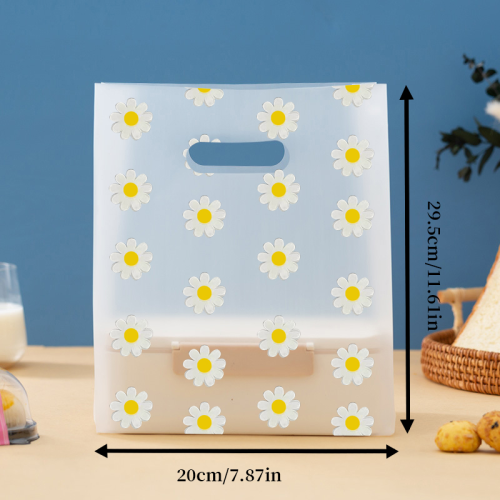 外卖打包袋甜品食品塑料袋烘焙吐司蛋糕面包店手提包装袋批发