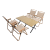 Outdoor Table and Chair Set Portable Camping Chair Kermit Chair Self-Driving Outdoor Folding Chair Factory Direct Sales Wholesale