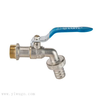 Factory Wholesale Faucet 1/2 "Half Zinc Half Copper Water Nozzle Blue Handle Bibcock Tap