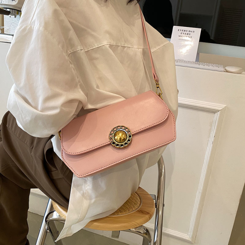 new retro women bag one piece dropshipping special-interest design textured shoulder crossbody underarm small square bag