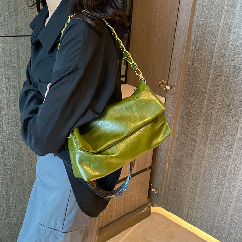 High-End Retro Popular Chain Shoulder Women‘s One Piece Dropshipping Special-Interest Design Fashion Underarm Bag