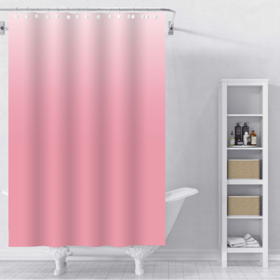 Peva180 * 200cm Gradient Color Waterproof Plastic Bathroom Dry Wet Separation Bathtub Isolation Curtain Shower Curtain