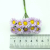 Cross-Border Little Daisy Cloth Flowers Sunflower with Iron Wire SUNFLOWER Mini Bouquet Corsage Fake/Artificial Flower