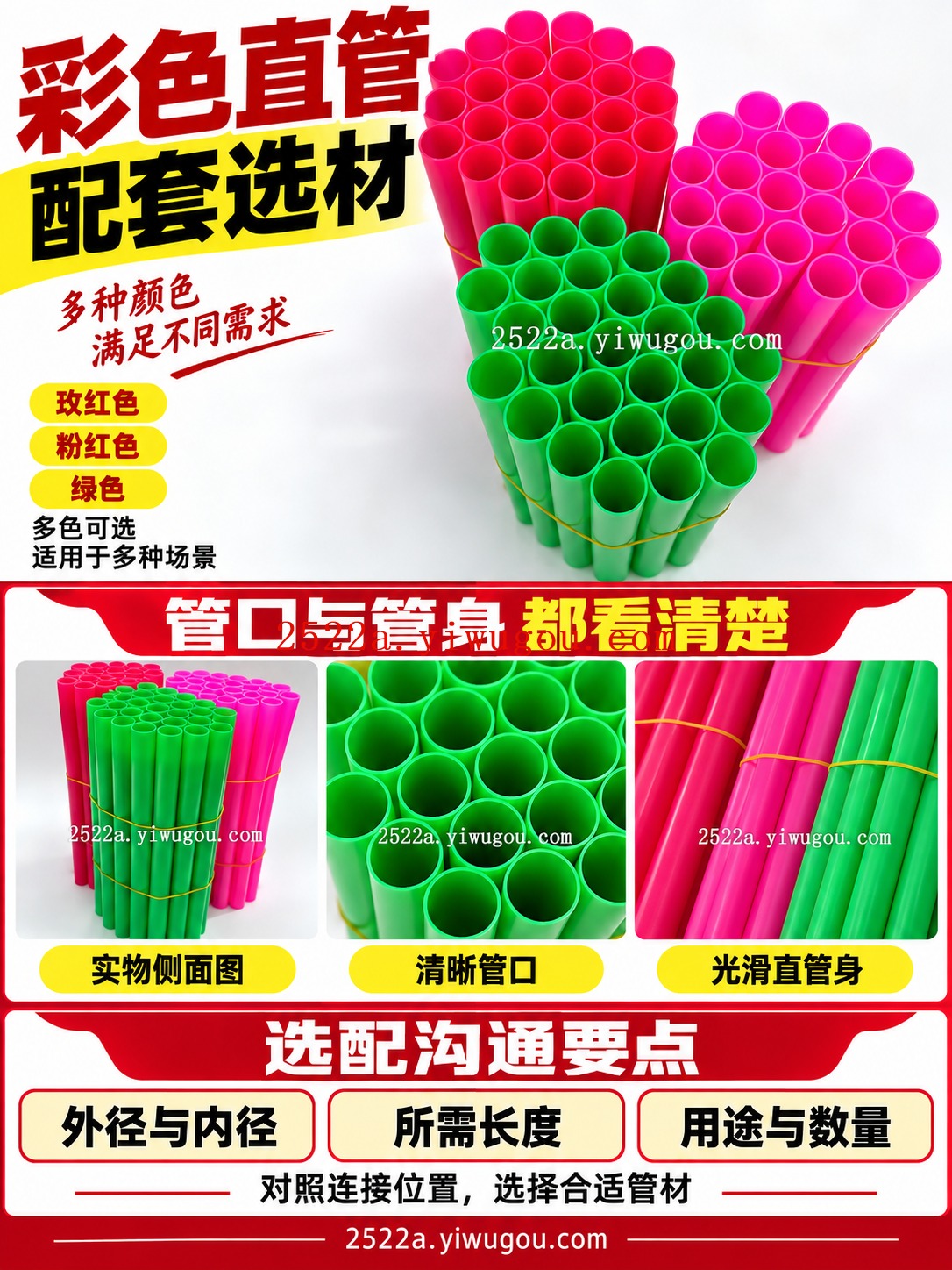 彩色塑料手柄管细节与选配说明
