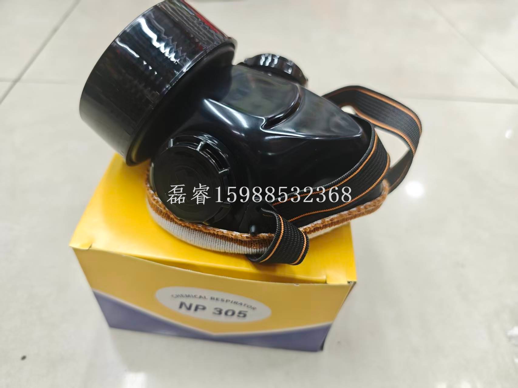 双滤盒半面罩 NP305 密封圈与头带细节