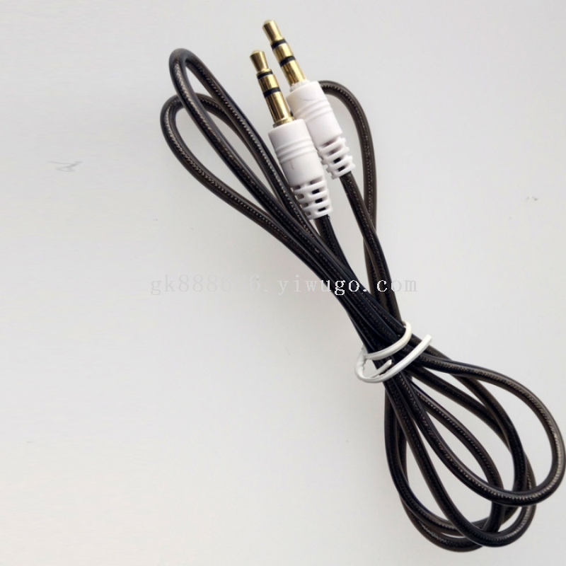 Transparent 3.5 mm male-to-male audio cable 5