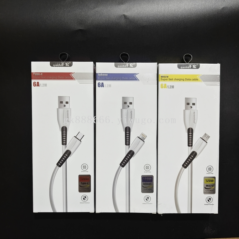 Phone charging cable · USB-C, 6A · 25078