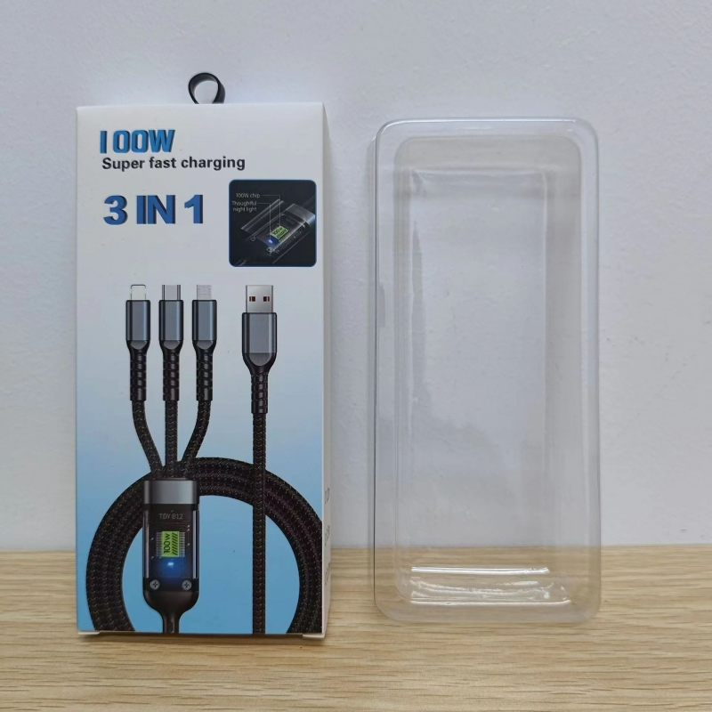 Phone charging cable · 3-in-1, braided · 04139 8