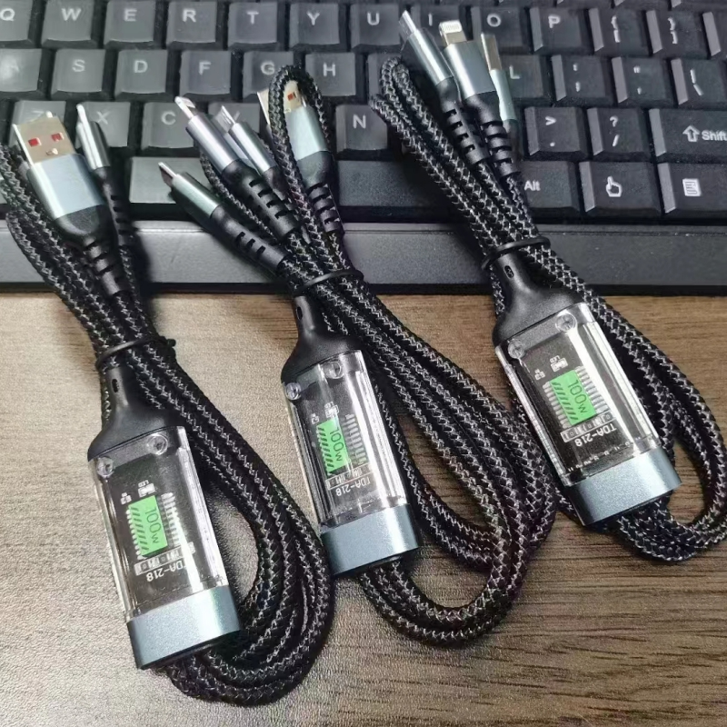 Phone charging cable · 3-in-1, braided · 04139 6