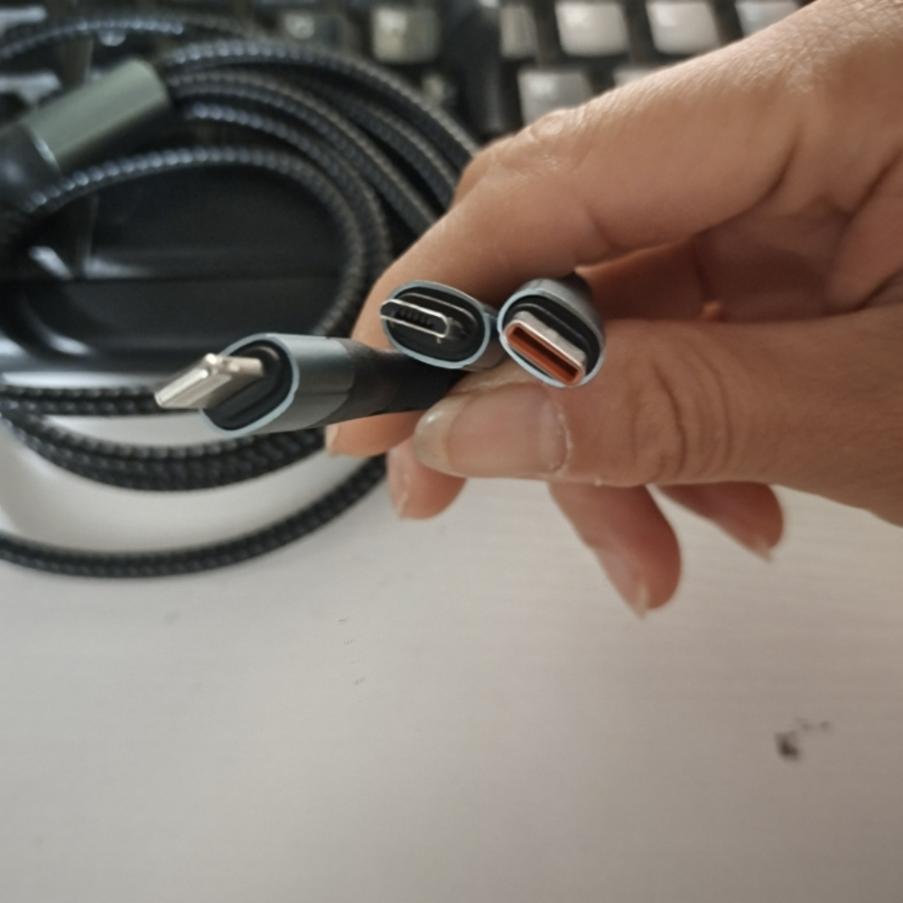 Phone charging cable · 3-in-1, braided · 44495 6