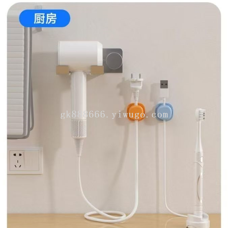 Rotating desktop cable organizer and spring cable clips 8