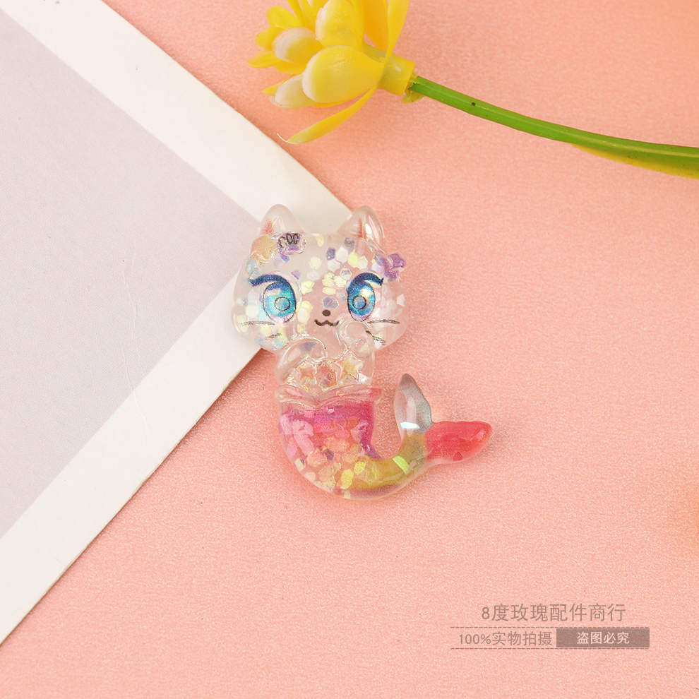 mermaid unicorn cartoon resin material hole shoes buckle accessories ...