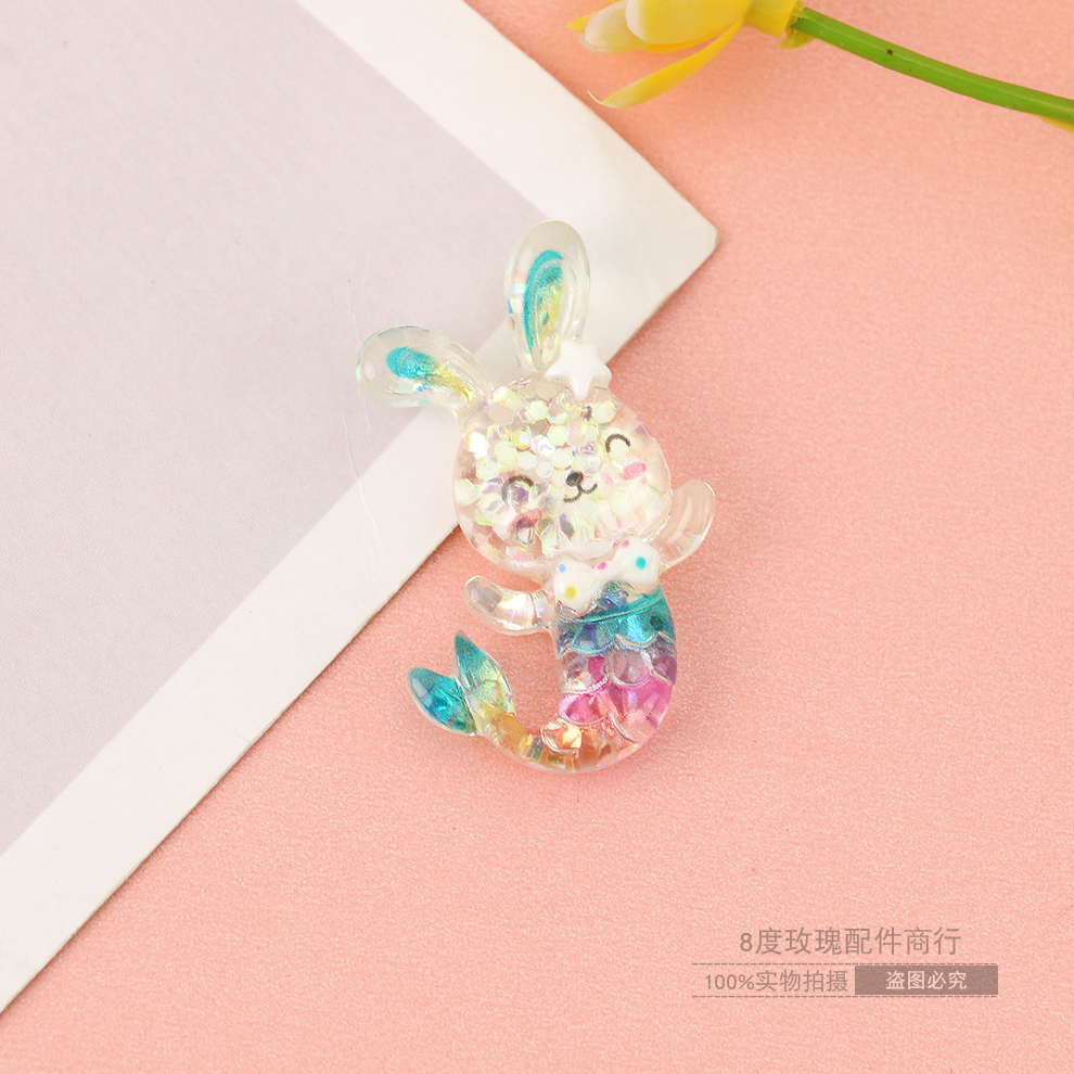 mermaid unicorn cartoon resin material hole shoes buckle accessories ...
