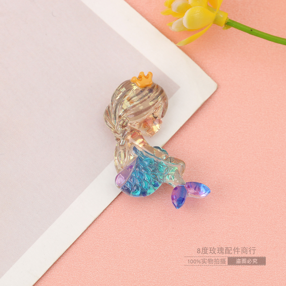 mermaid unicorn cartoon resin material hole shoes buckle accessories ...