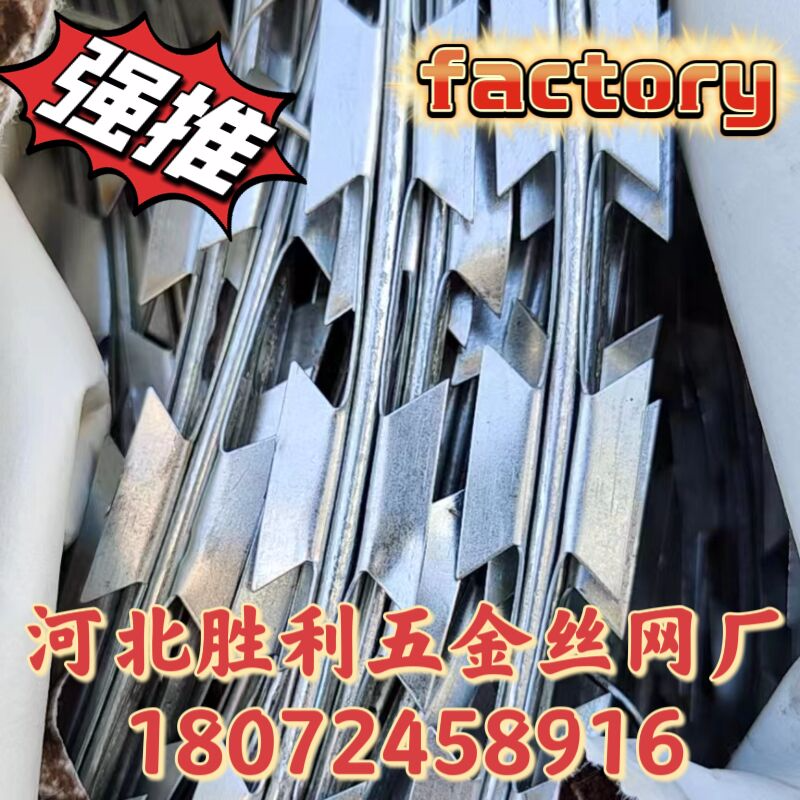热镀锌/不锈钢 刀片刺绳 双螺旋刀片刺网 刺丝滚笼围栏边境隔离网_河北胜利五金丝网(草坪)厂_义乌购
