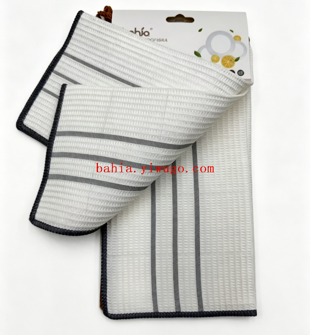 bahia Polka dot double-sided microfiber cleaning cloth, kitchen degreasing absorbent cloth pic 2