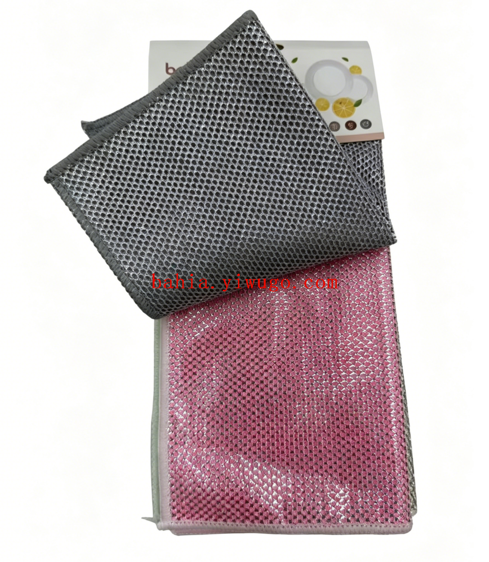 Grey loofah disposable kitchen-specific cleaning cloth, lazy cloth, cleaning cloth, kitchen-specific paper, lazy cloth, cloth pic 3