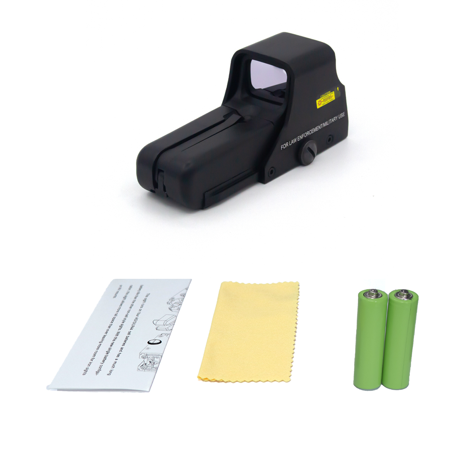 552黑色全息红点瞄准镜 户外战术全息镜 1被放大 红绿切换 归零_卡