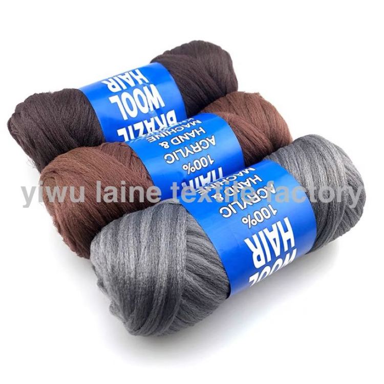 鹿毛引き染め刷毛9本セット（+2本付）/６寸2本・５寸5本・4寸1本・3寸1本 Brazil wool 巴西毛线丙纶丝彩色非洲接发线毛线假发外贸出口_义乌购