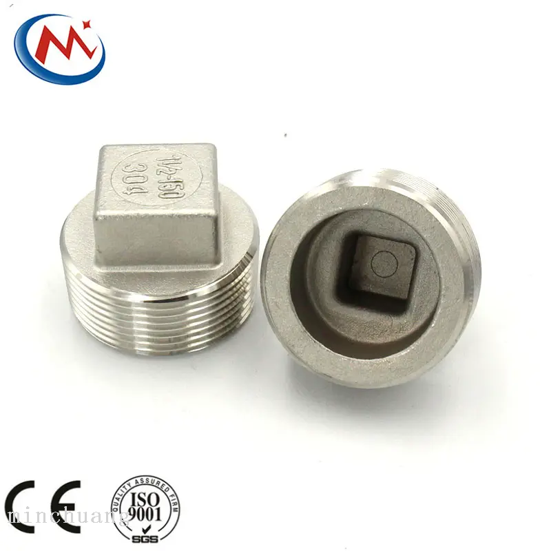 Square Plug Port factory direct sales stainless steel square tube plug quadrilateral ...