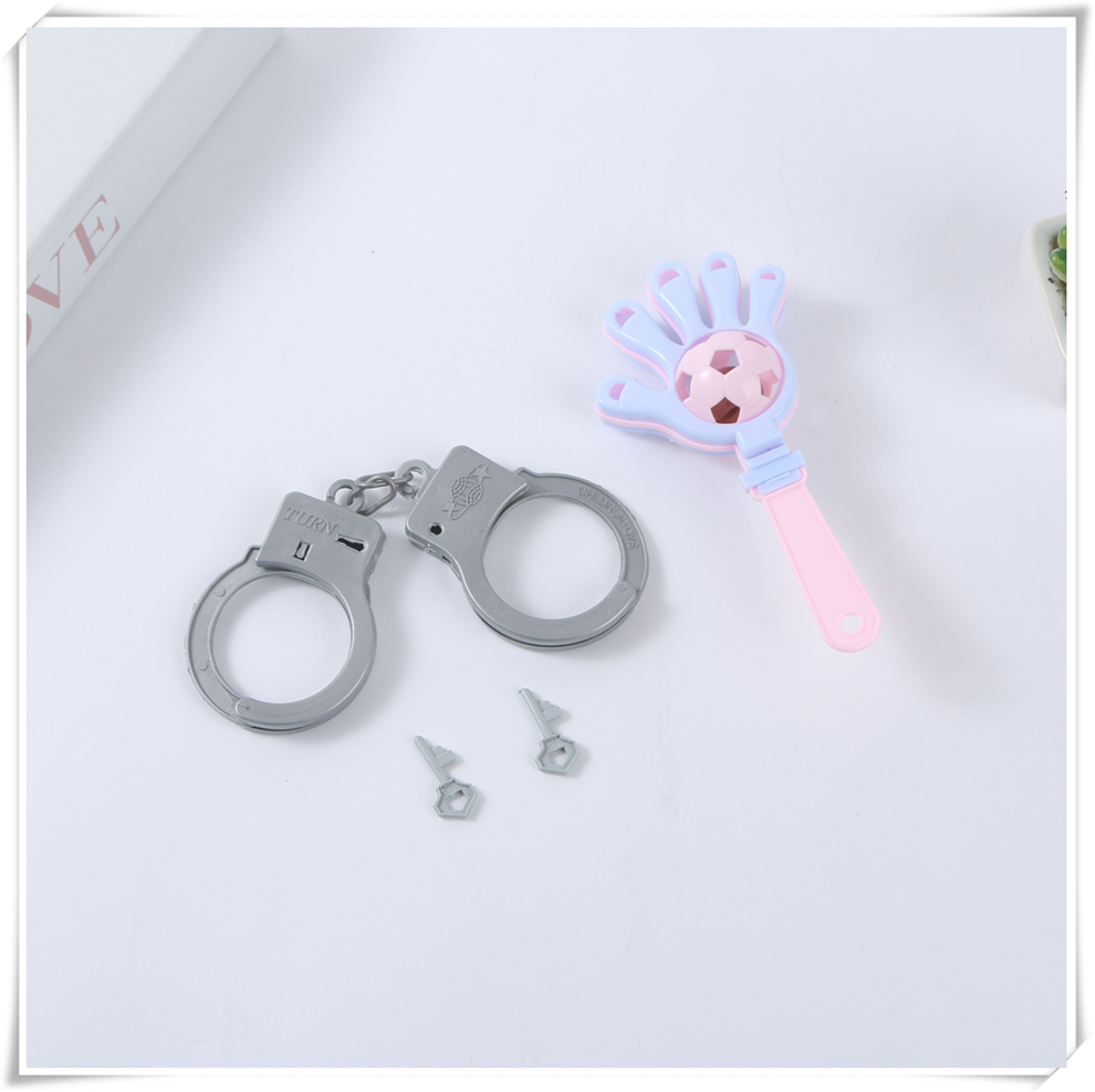 男女孩儿童迷你过家家小玩具套装透明塑料袋装儿童手拍铃仿真手铐